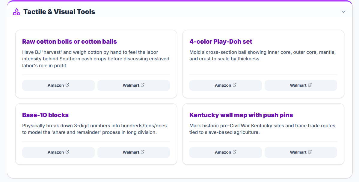 Hyper-personalized student profile and multi-sensory lesson plan configuration interface